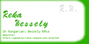 reka wessely business card